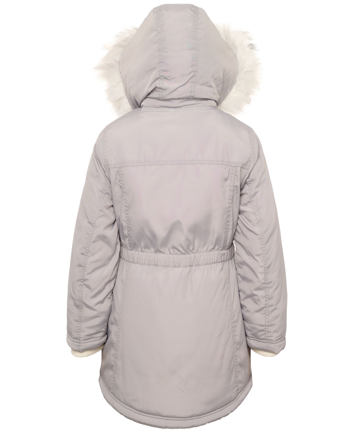 Michael Kors Big Girls Hooded Parka with Faux-Fur Trim