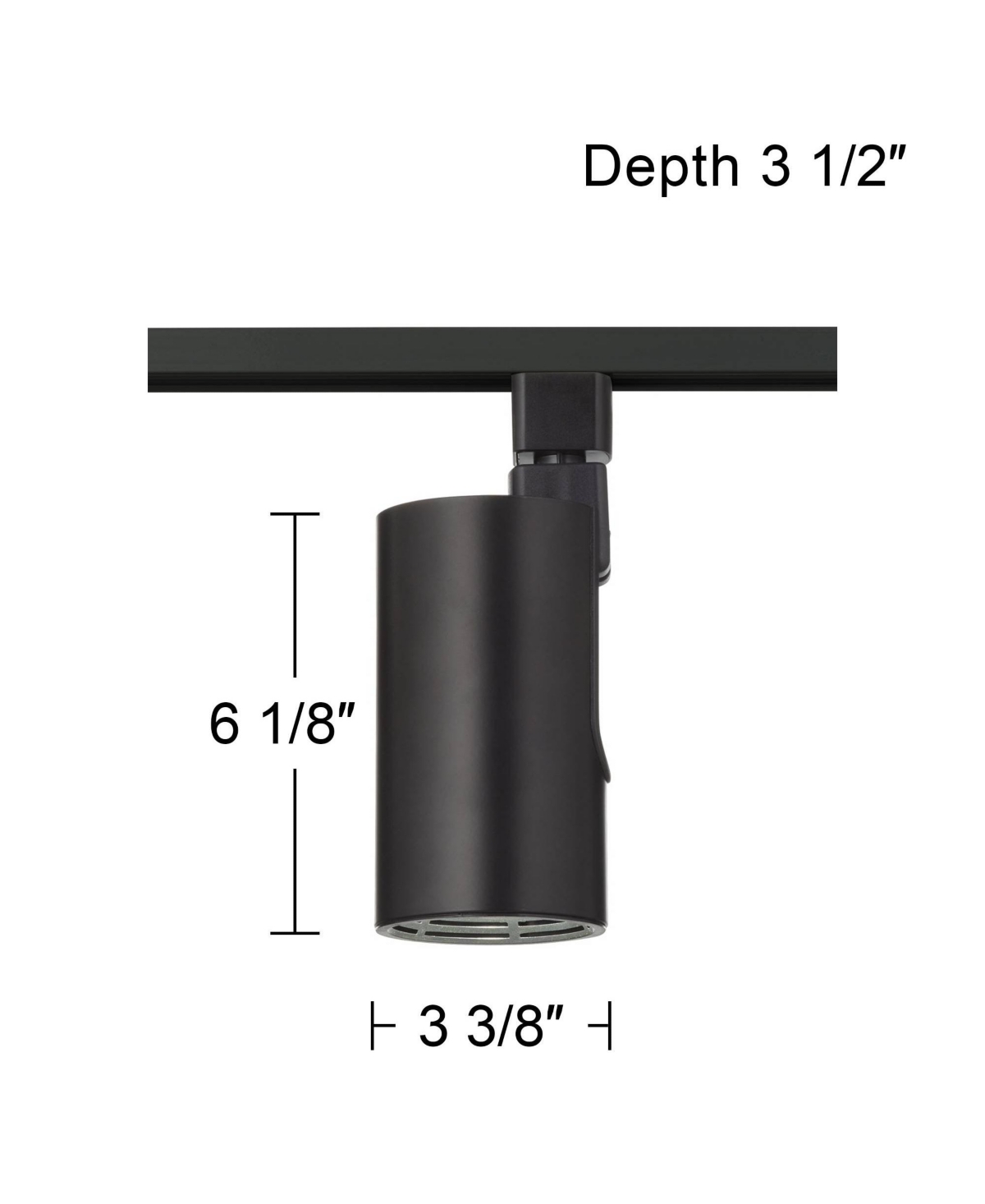 Pro Track 200W EquivalentLed 30W Cylinder Track Head for Halo Systems - Black