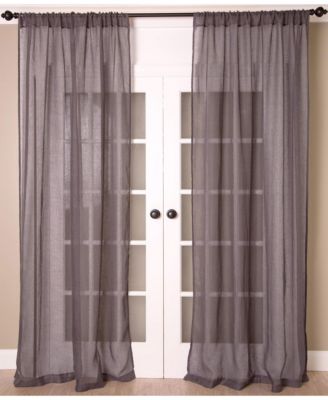 Superior Linen Sheer Solid Linen Curtain Panel With Rod Pocket