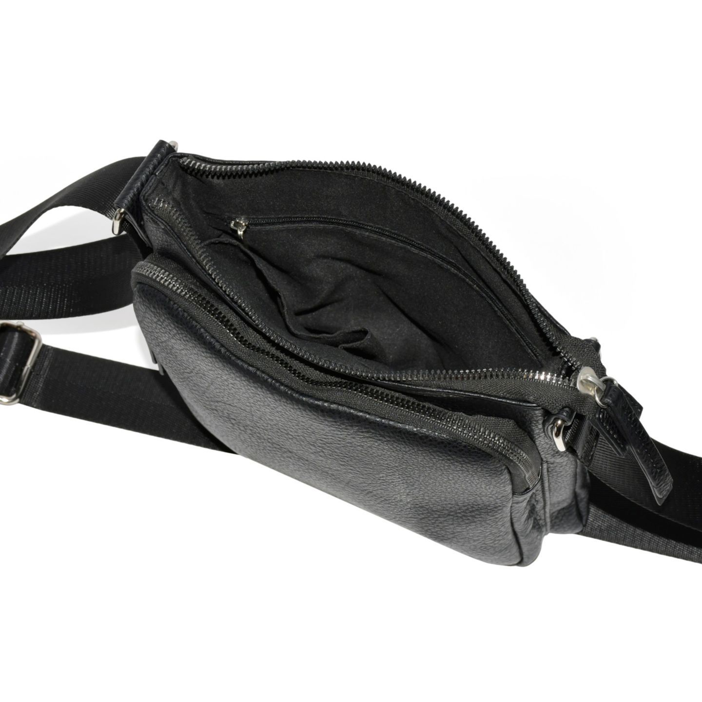 Женская сумка Nicci Crossbody Bag with Front Zipper Pocket, цвет: Чёрный — фото 2