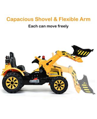 Kids Ride On Excavator Truck With Front Loader Digger