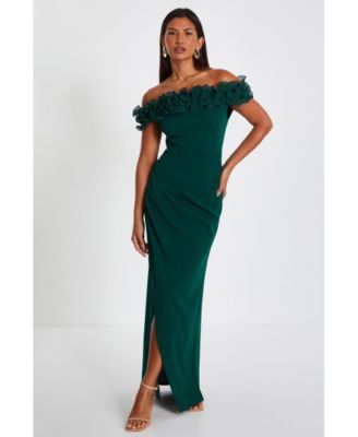 Shops quiz green bardot dress