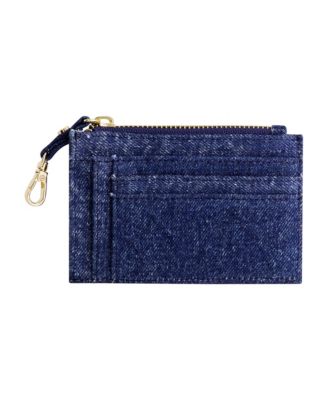 Denim Zip Card Case