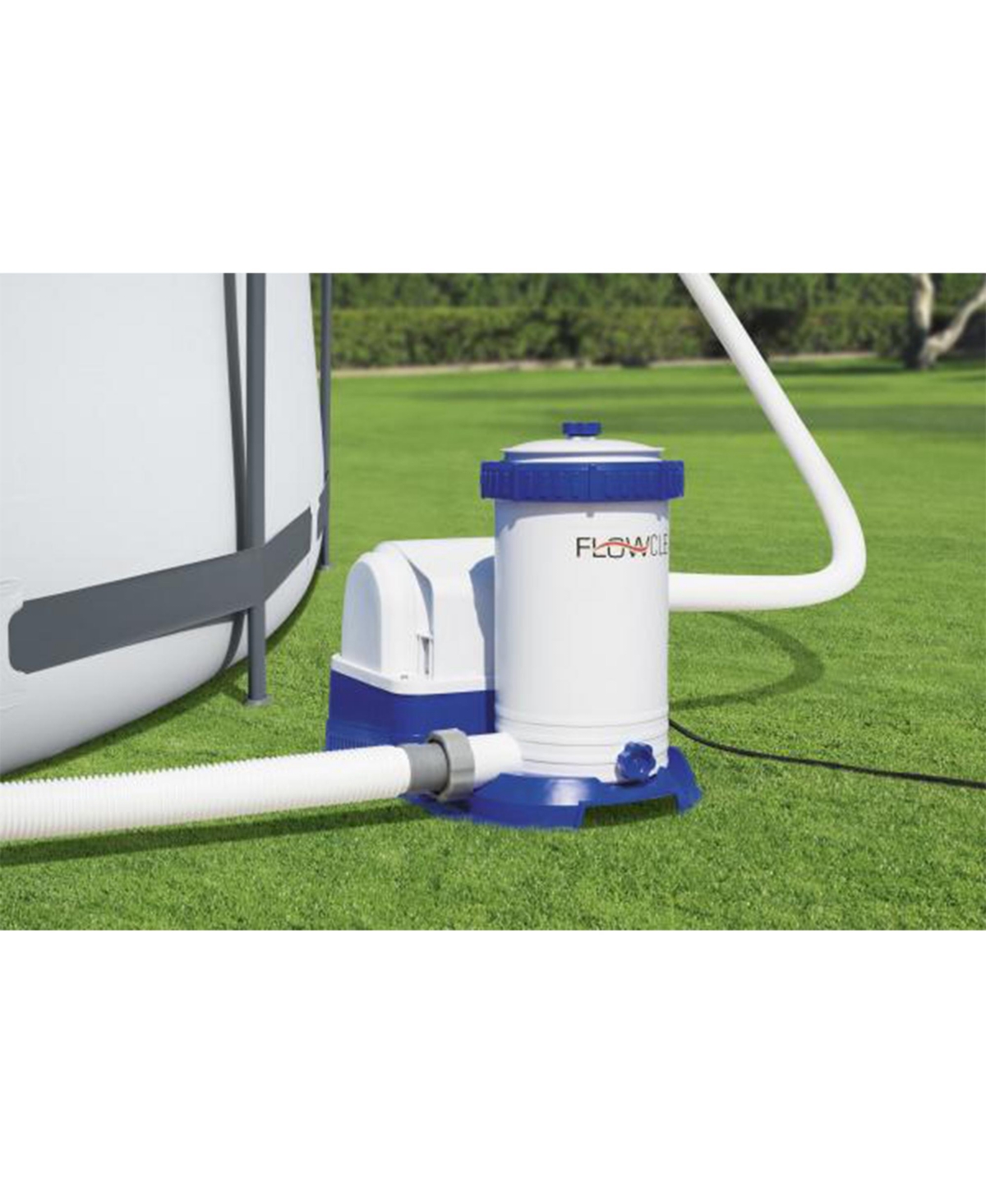 Bestway Flowclear 2,500 Gph 120V Above Ground Swimming Pool Water Filter Pump -blue