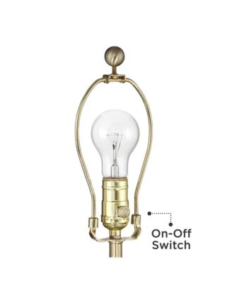 Modern Table Lamp with USB Charging Port 20.5" High Green Ribbed Ceramic Oatmeal Fabric Drum Shade for Bedroom Desk (Color May Vary)