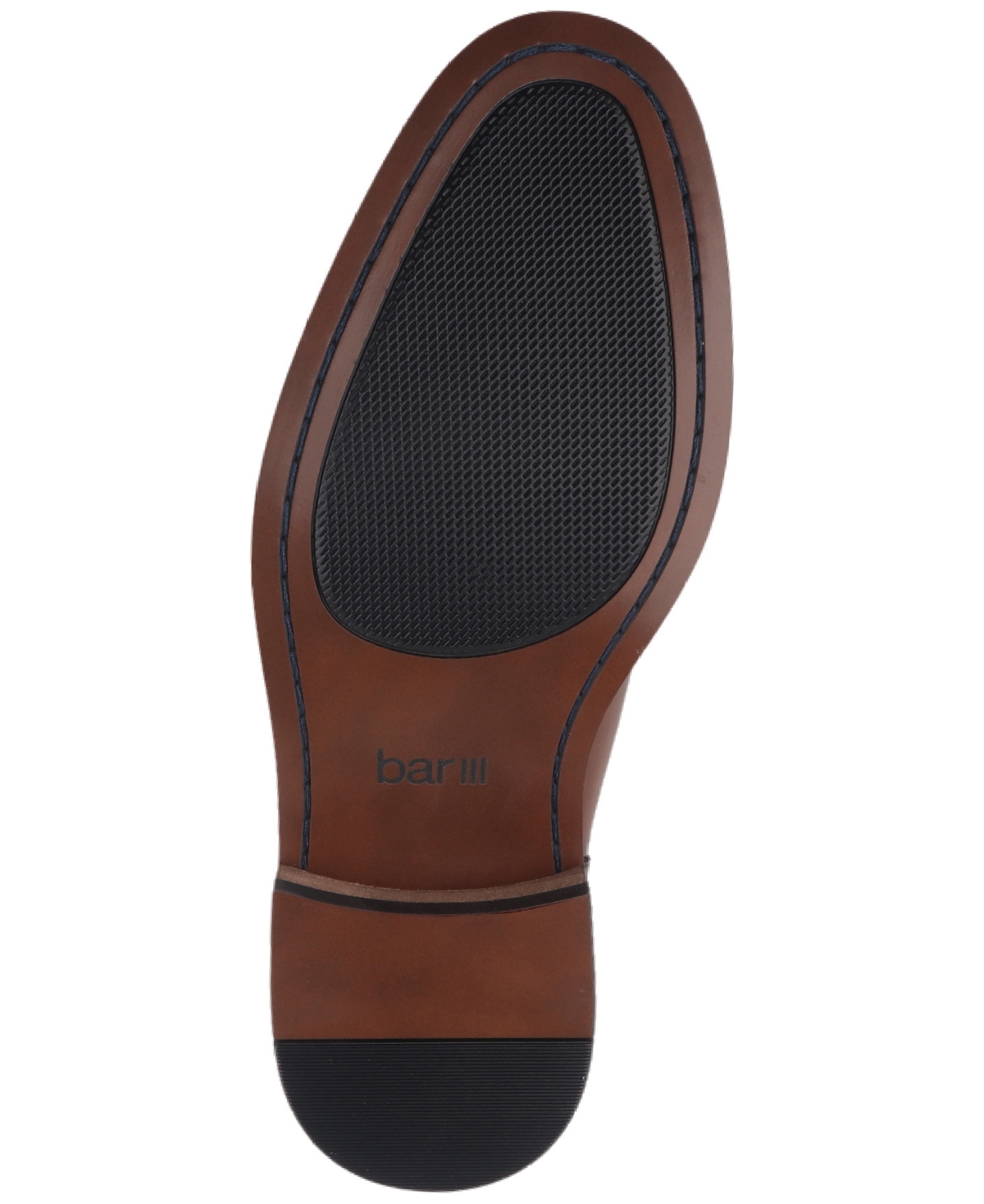Bar Iii Men's Ashfordd Cap Toe Brogue Leather Dress Shoe, Created For Macy's In Brown Leather