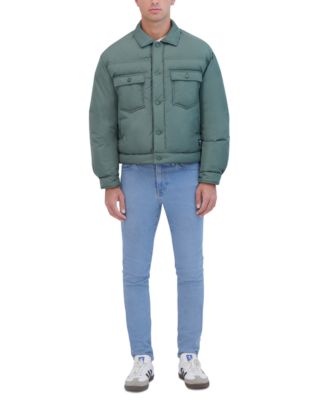 Men's Vintage Inspired Puffer Trucker Jacket