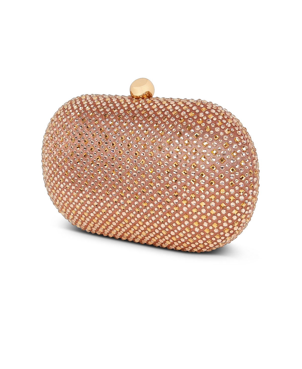 Jewel Badgley Mischka Woman's Ella Fully Crystal Oval Minaudiere