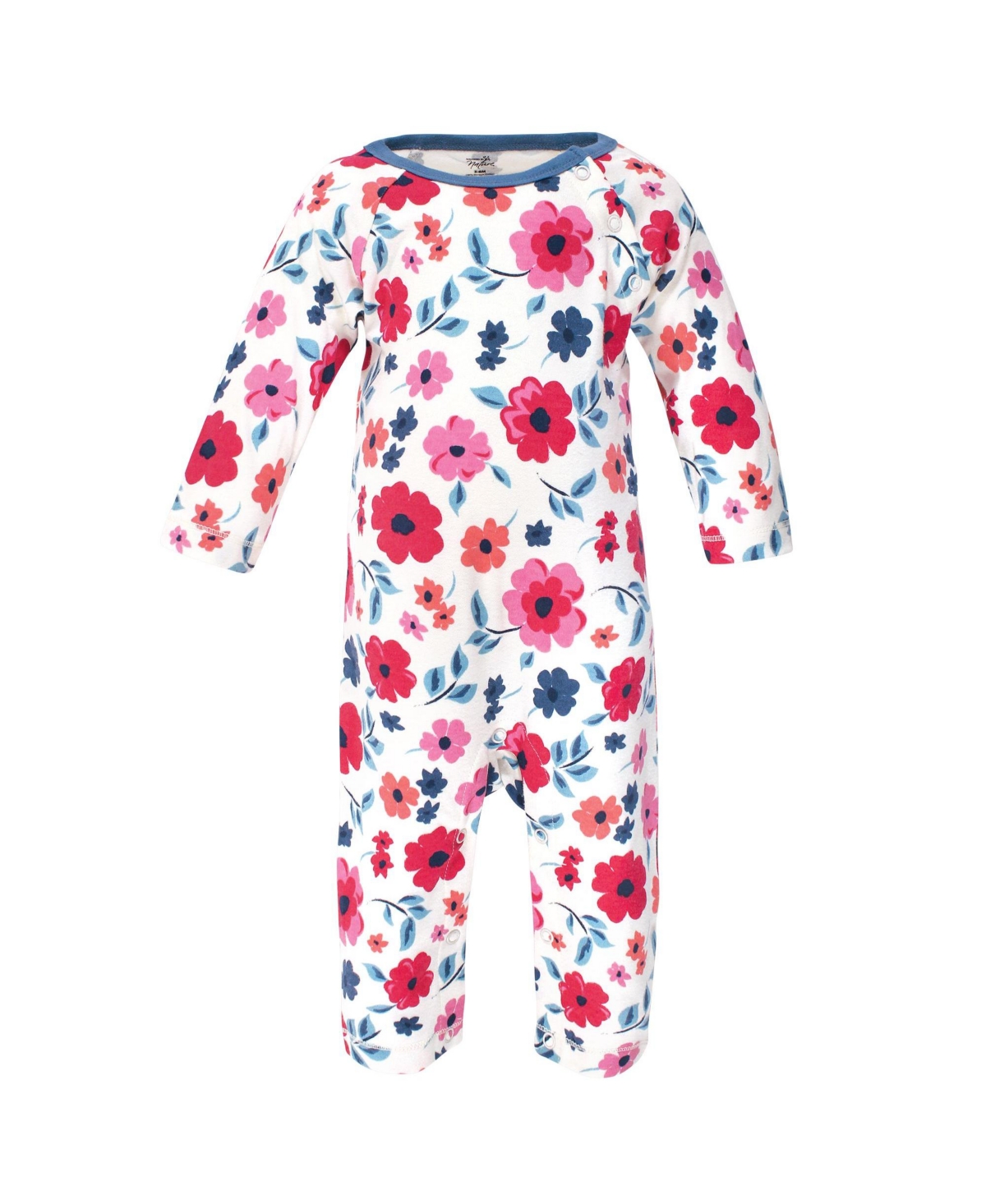 Touched by Nature Baby Girls Baby Organic Cotton Coveralls 3pk,- Garden Floral