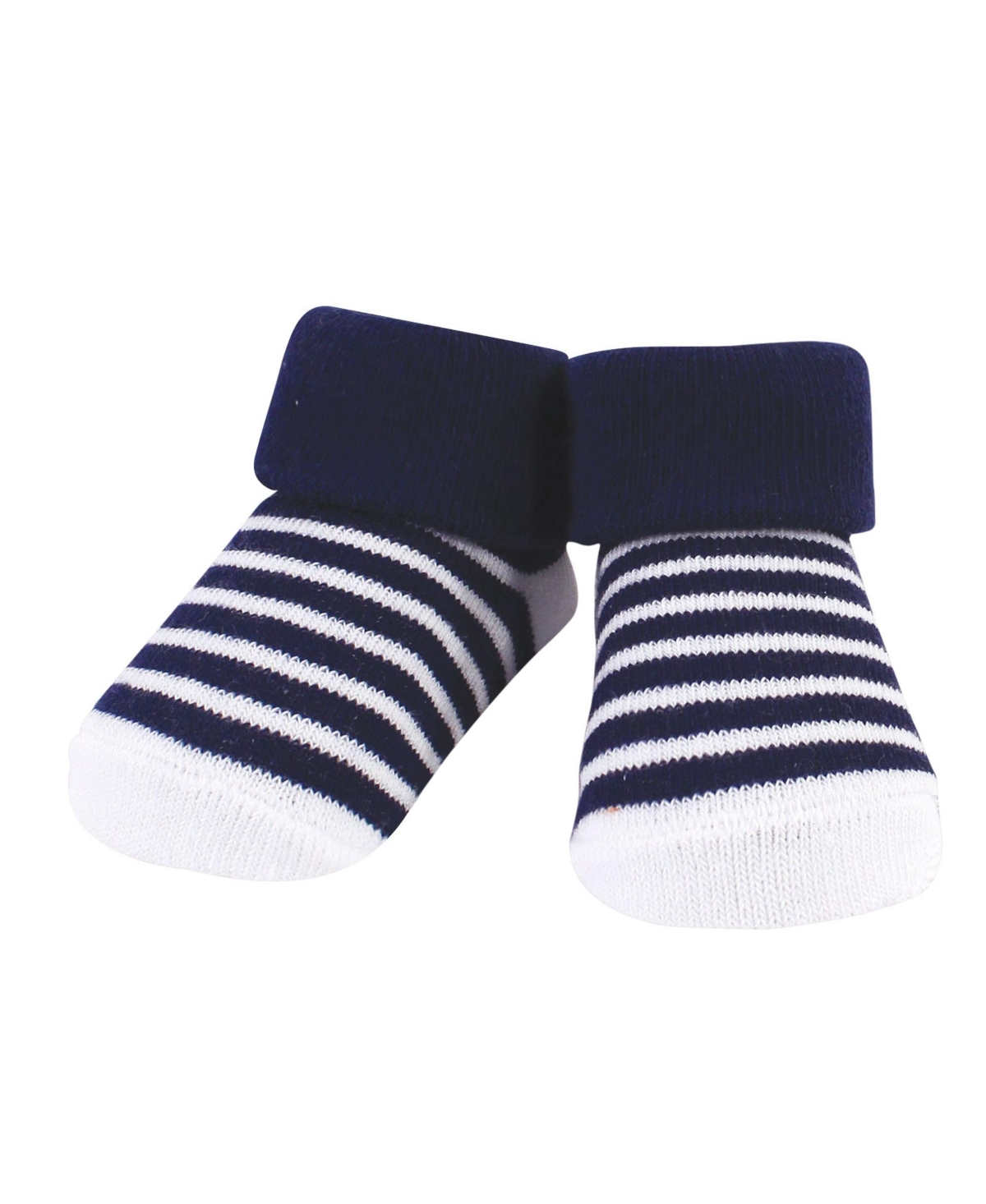Hudson Baby Infant Boy Cotton Bib and Sock Set, One Size - Pizza