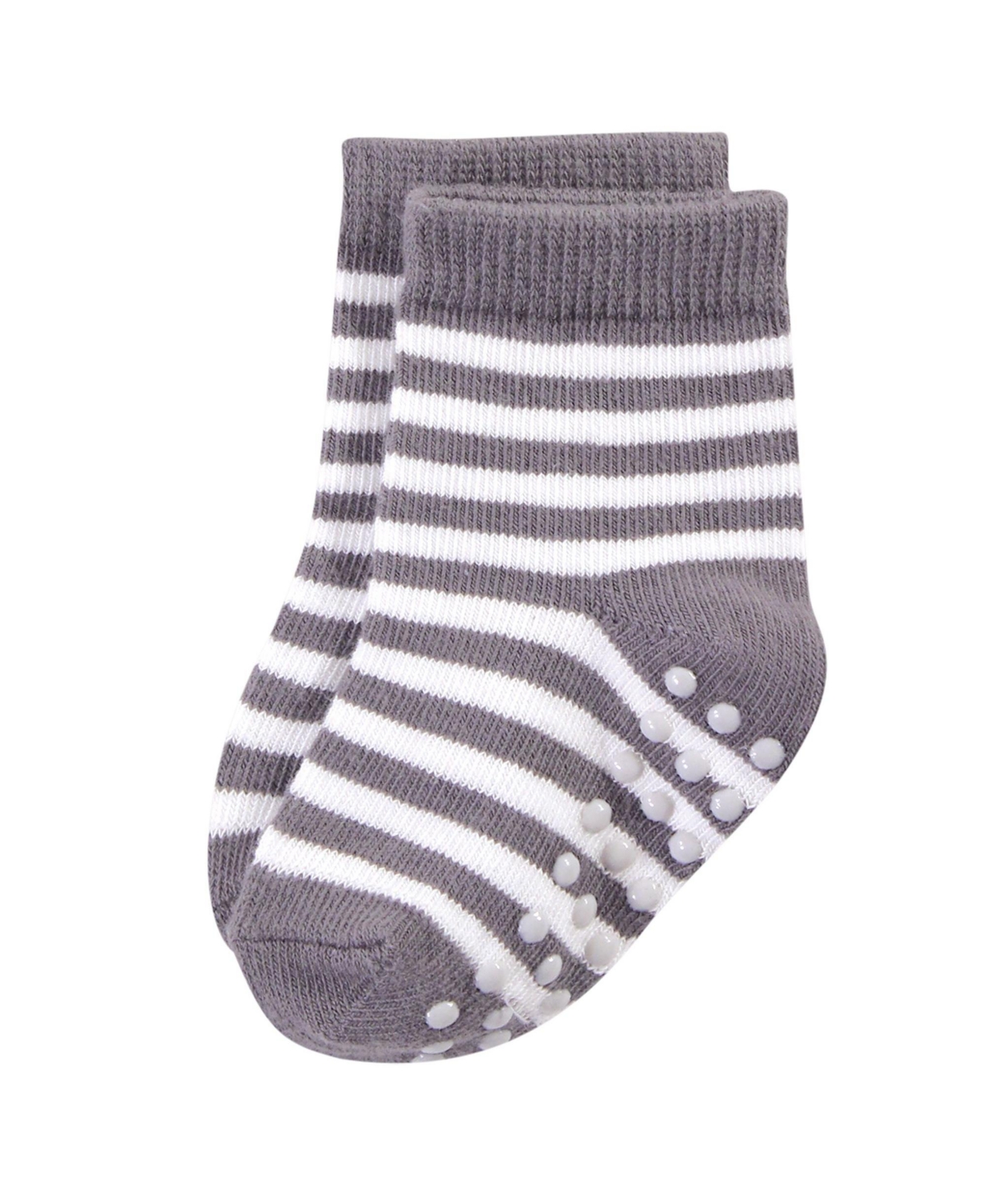 Touched by Nature Baby Girls Baby Organic Cotton Socks with Non-Skid Gripper for Fall Resistance,- Pink