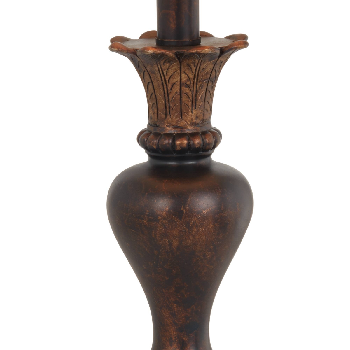 Regency Hill Xavier Traditional Accent Table Lamp High Warm BronzeUrn Footed Base Natural Tone Bell Shade Decor for Living Room Bedroom Hou