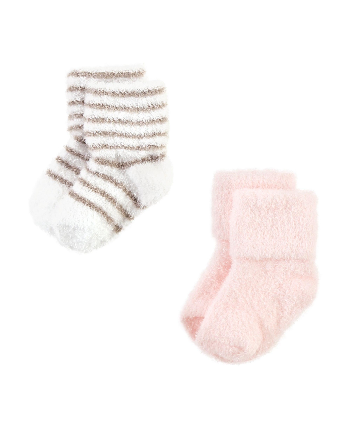 Hudson Baby Baby Girls Cozy Chenille Newborn and Terry Socks,- Burgundy heart