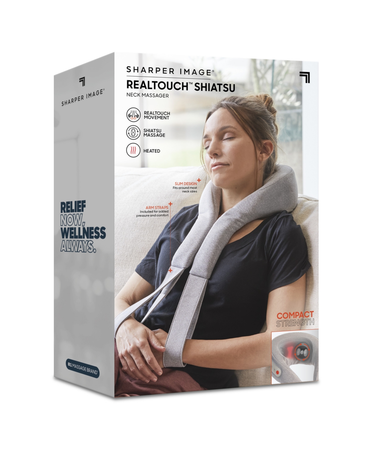 SHARPER IMAGE REAL TOUCH SHIATSU NECK MASSAGER 