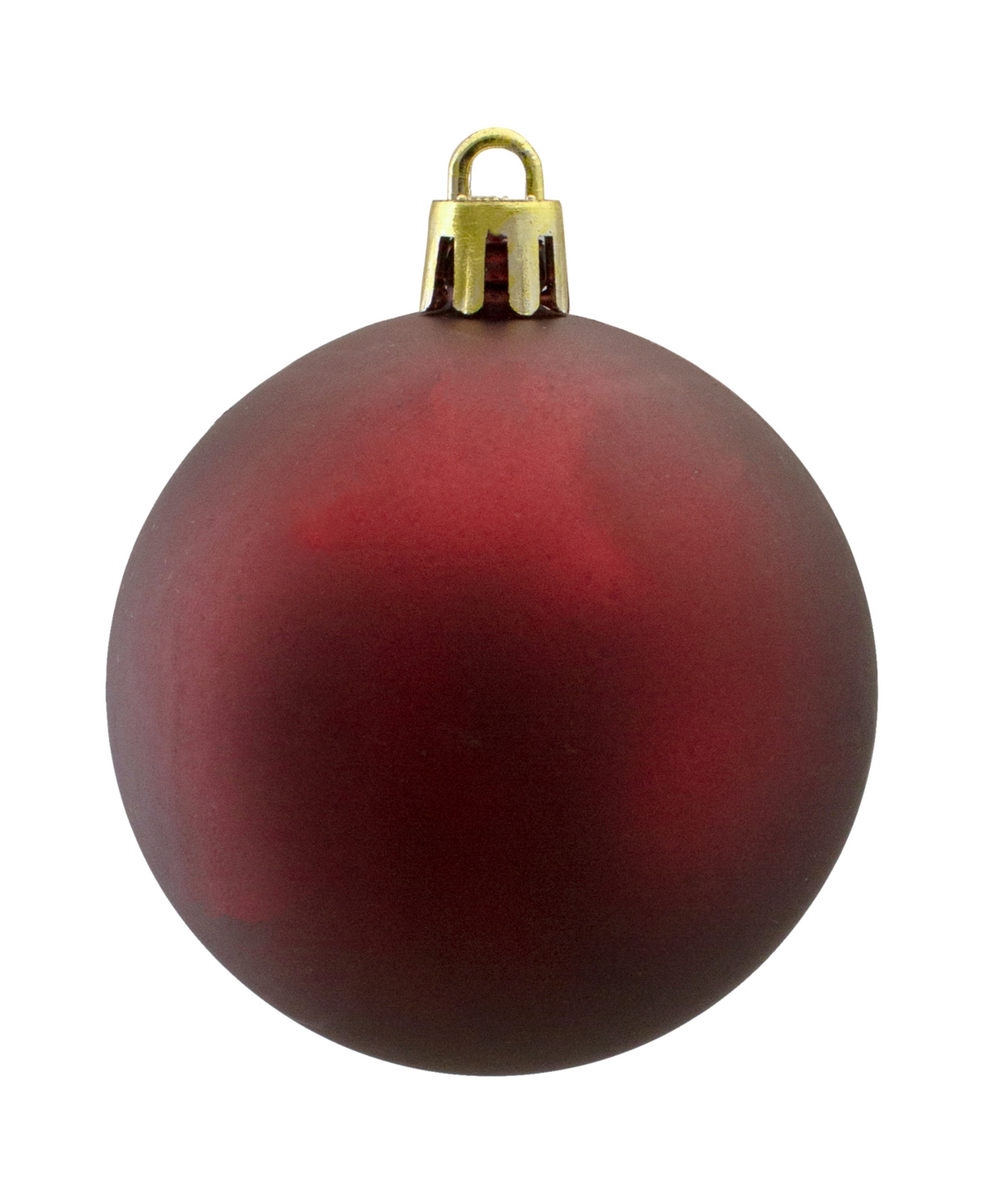 Northlight Burgundy Shatterproof Matte Ornaments 2.5-Inch