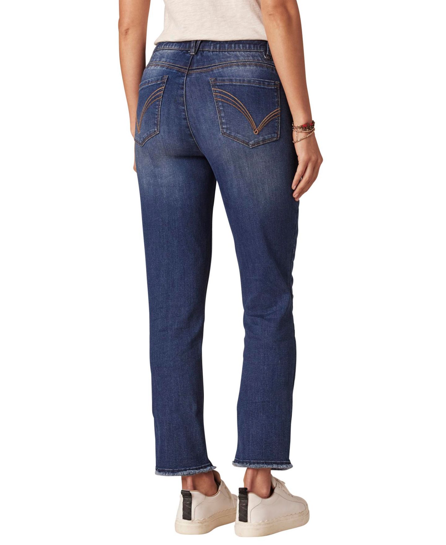 Женские джинсы Democracy "Ab" Solution Slim Straight Leg Jean, цвет: Синий, вариант 1 — фото 3