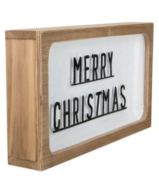 3D Wooden "Merry Christmas" Wall or Tabletop Sign 13-Inch