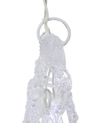 24" Pure White LED Twinkle Bethlehem Hanging Star