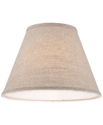 Fine Burlap Small Empire Shape 6" Top x 12" Bottom x 9" Slant (Spider) Replacement with Harp and Finial