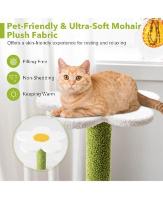 4-Tier Modern Cat Tree Tower Kitten Activity Center with Sisal Scratching Post