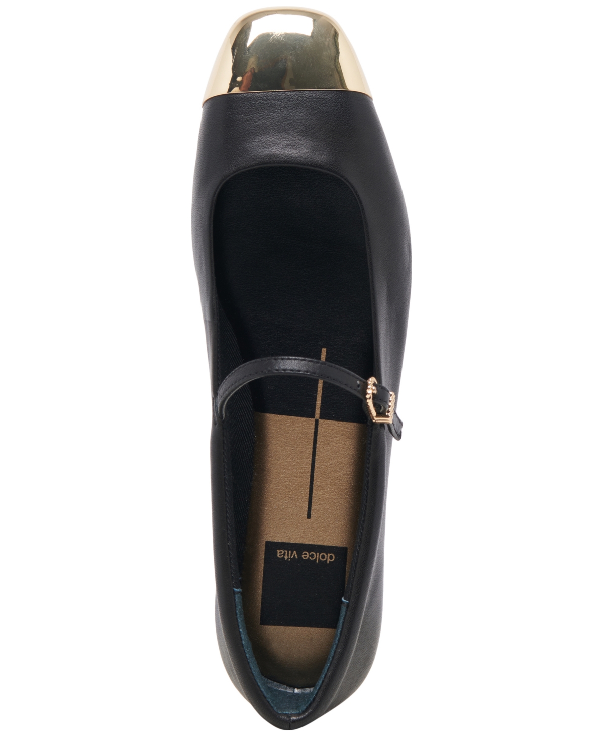 Dolce Vita Women's Reyes Cap-Toe Mary Jane Ballet Flats -Gold