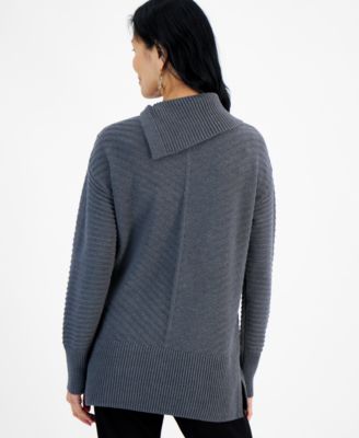 Women's Envelope-Neck Tunic Sweater