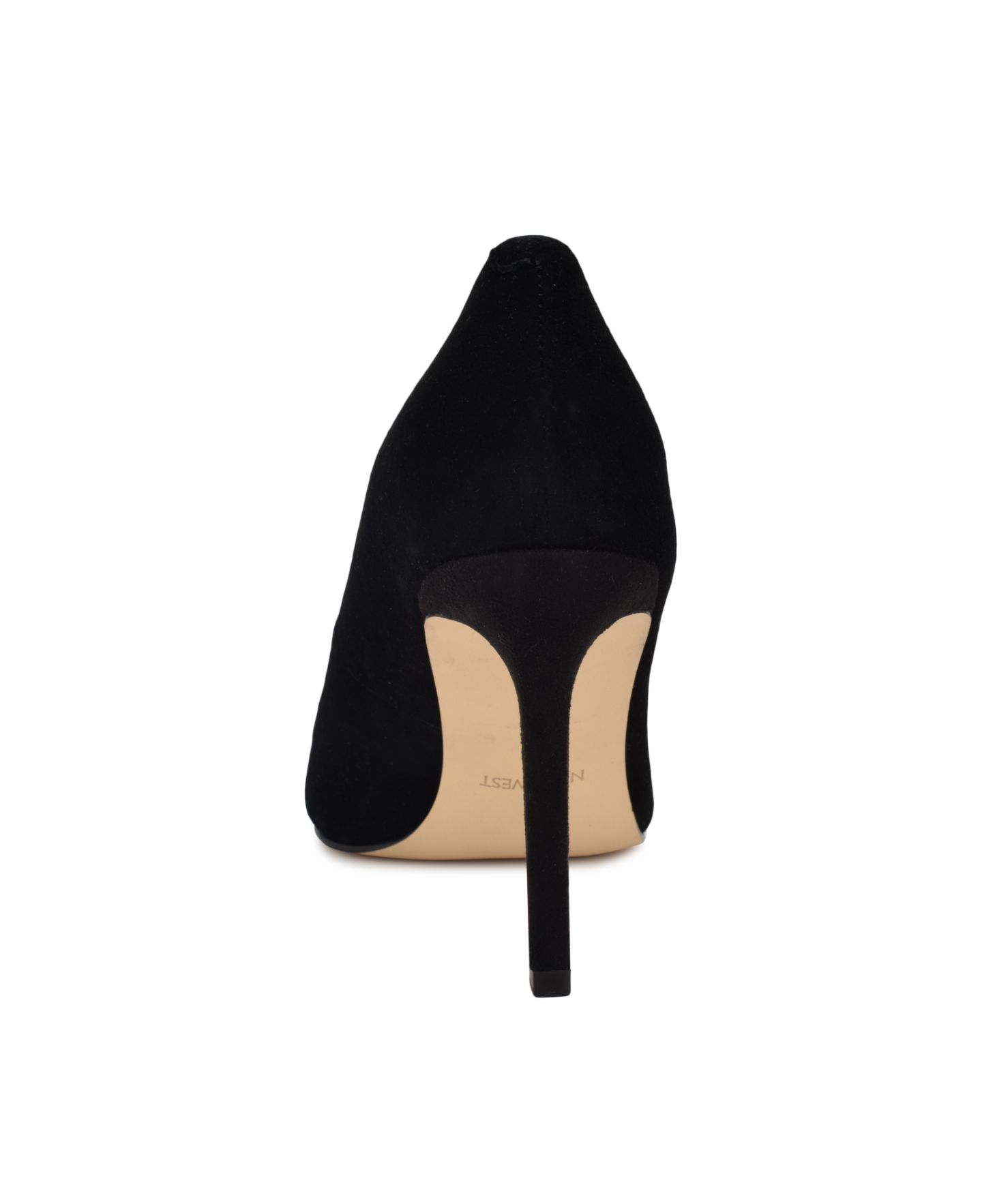 Женские туфли Nine West Oraye Snip Toe High Stiletto Pumps, цвет: Чёрный замшевый — фото 3