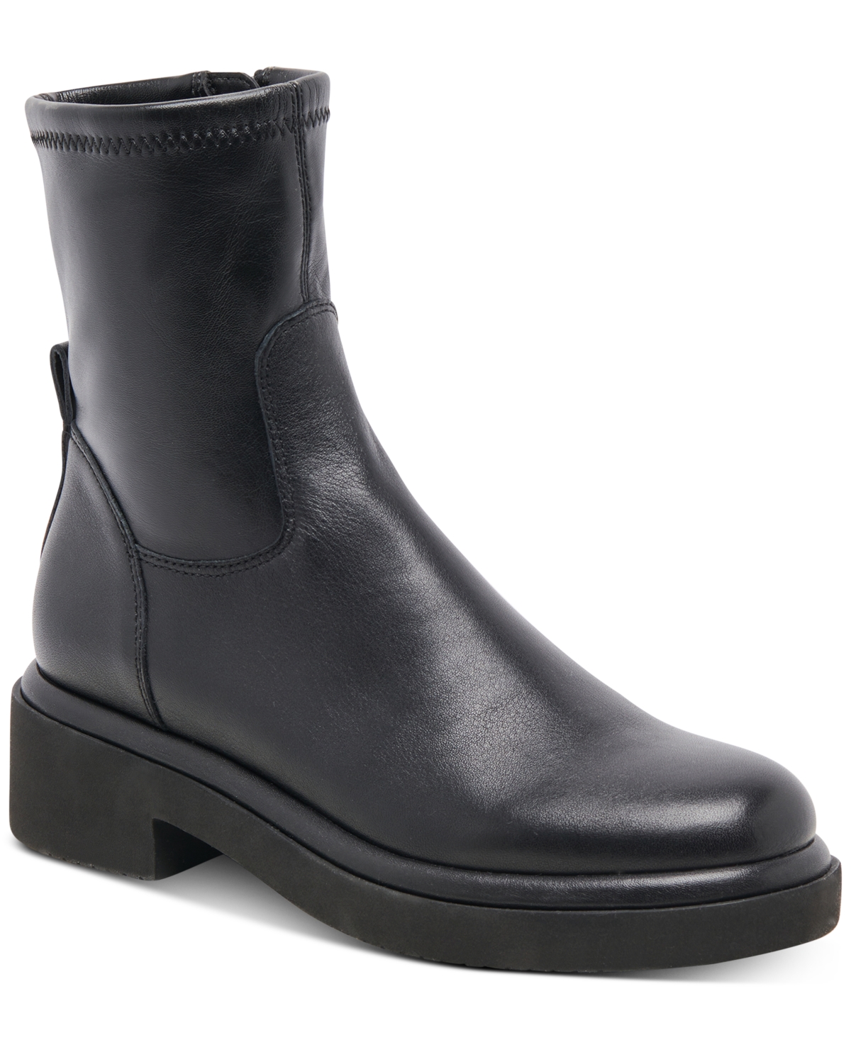 Dolce Vita Simaya H2o Waterproof Platform Bootie In Black Leather