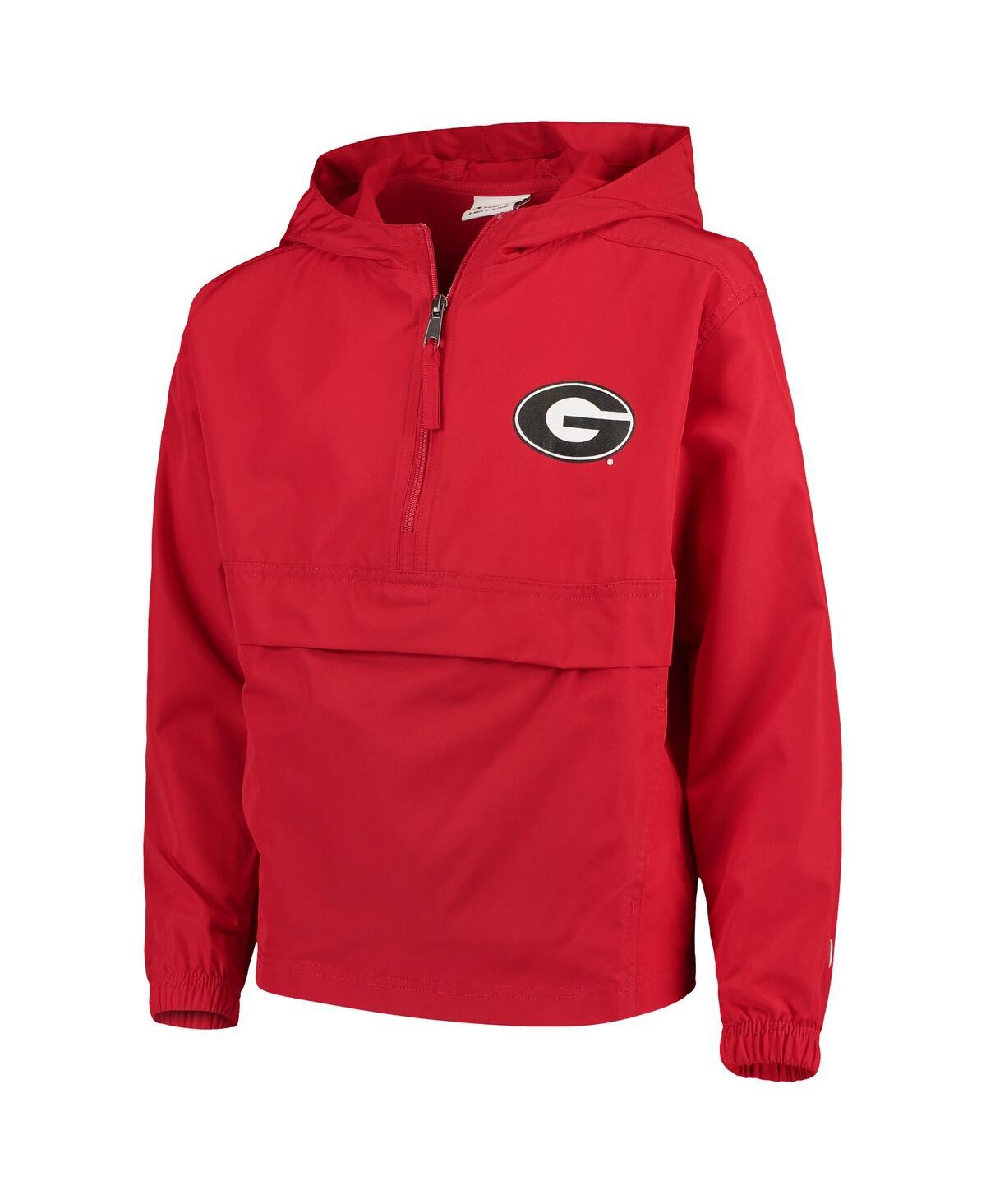 Shop Champion Big Boys And Girls Red Georgia Bulldogs Pack Go Windbreaker Jacket