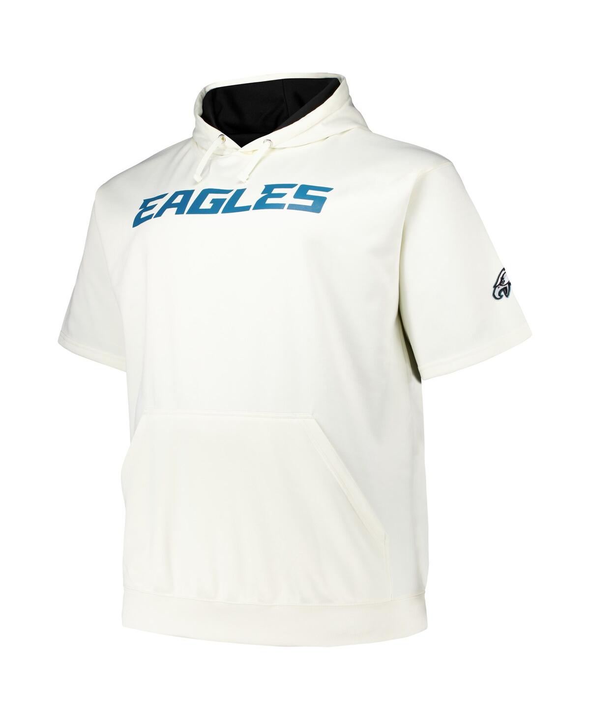 Fanatics Men's Jalen Hurts Cream Philadelphia Eagles Big Tall Short Sleeve Hoodie T-shirt In Cream