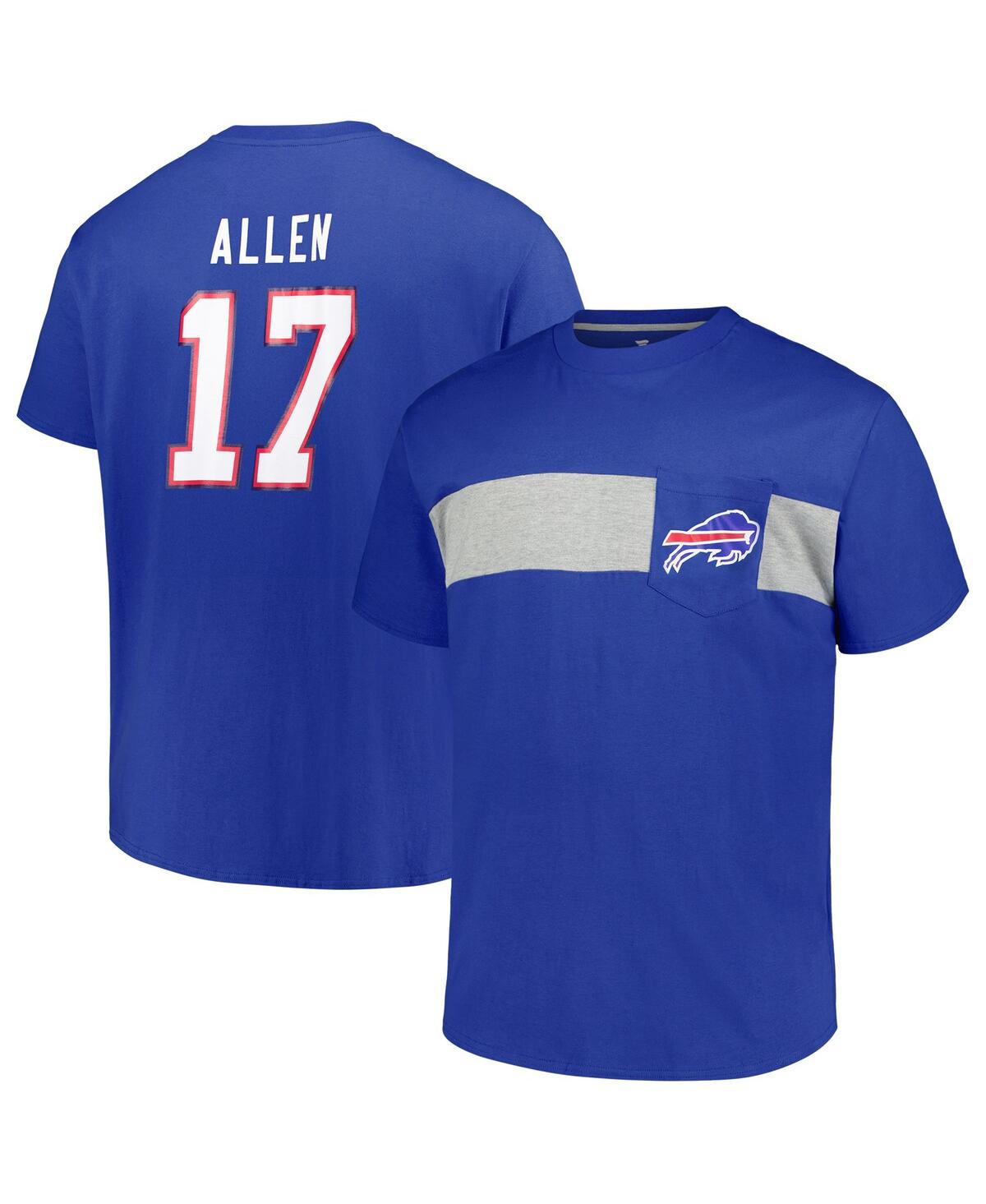 Fanatics Men's Josh Allen Royal Buffalo Bills Big Tall T-shirt In Royal