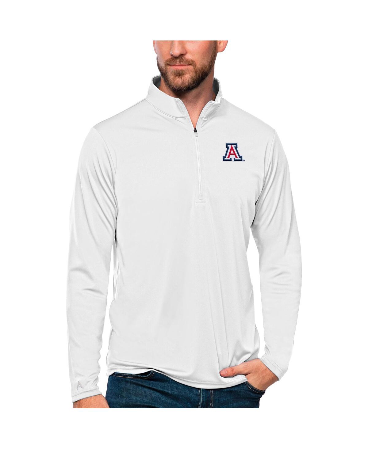 Men's White Arizona Wildcats Tribute Quarter-Zip Top - White