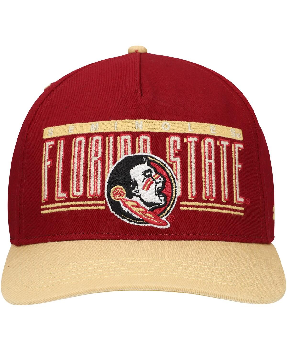 47 Brand Men's Garnet Florida State Seminoles Double Header Hitch Adjustable Hat In Garnet