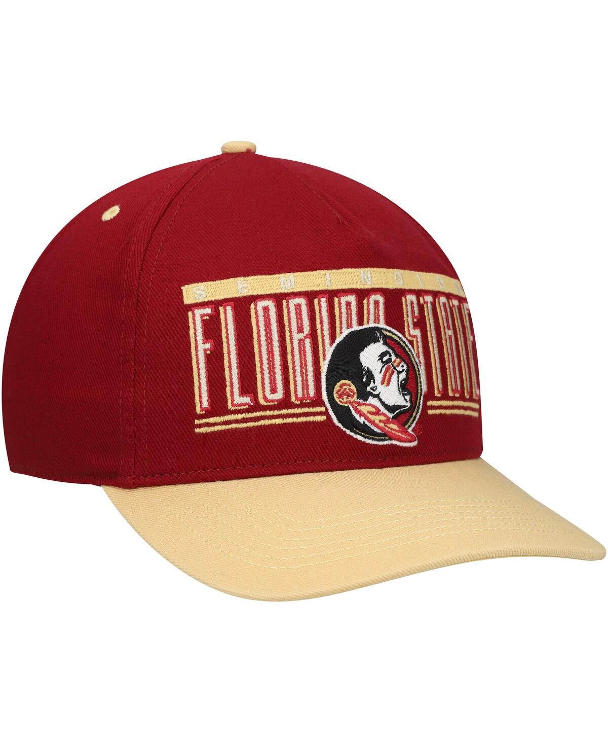 47 Brand Men's Garnet Florida State Seminoles Double Header Hitch Adjustable Hat In Garnet