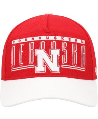 Men's Scarlet Nebraska Huskers Double Header Hitch Adjustable Hat