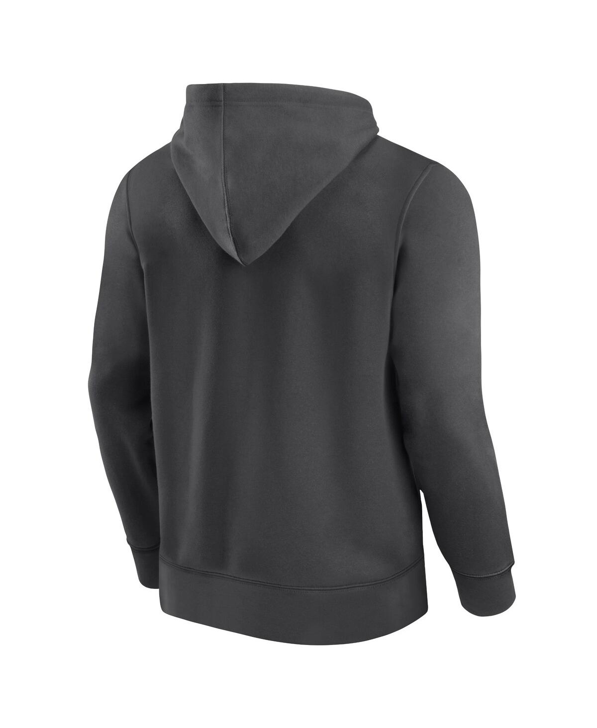 Fanatics Men's Black San Francisco Giants Plan For Adversity Henley Fleece Pullover Hoodie In Black