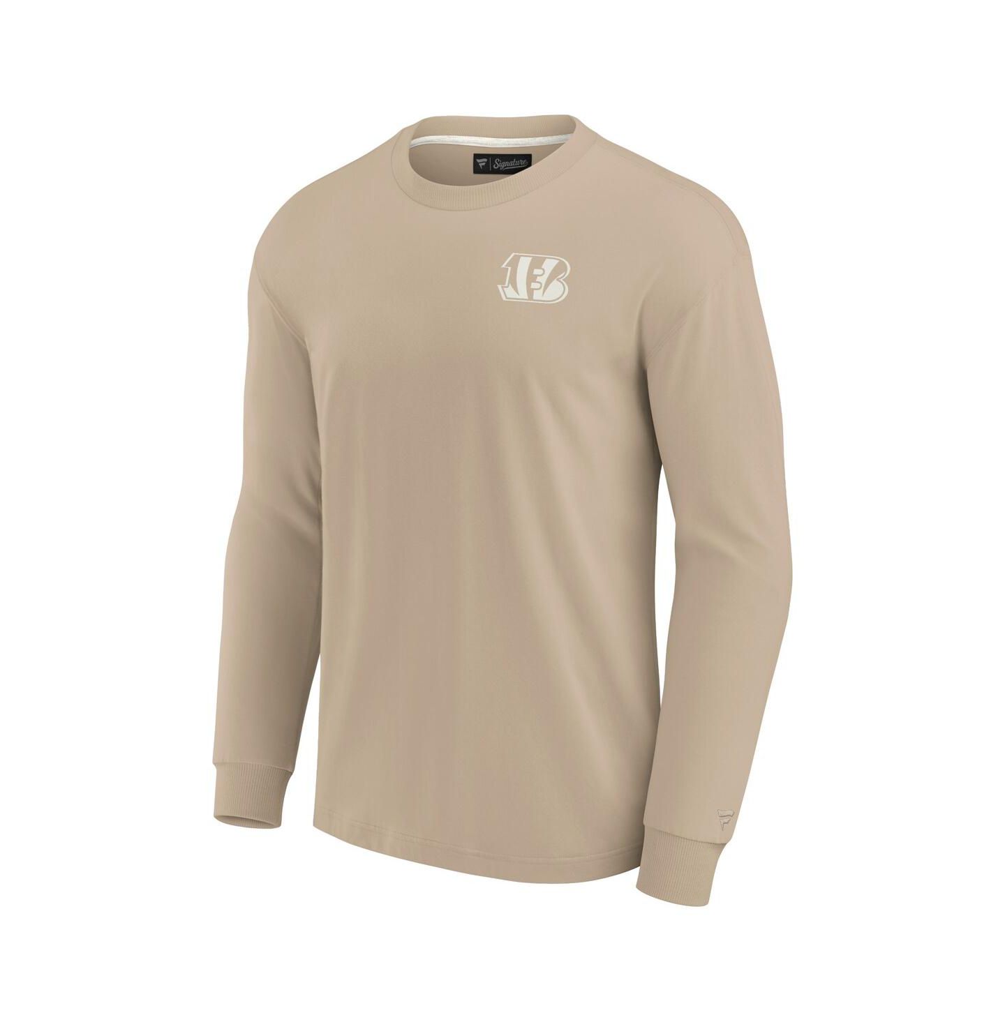 Футболка Fanatics Khaki Cincinnati Bengals Elements Super Soft Long Sleeve — фото 3