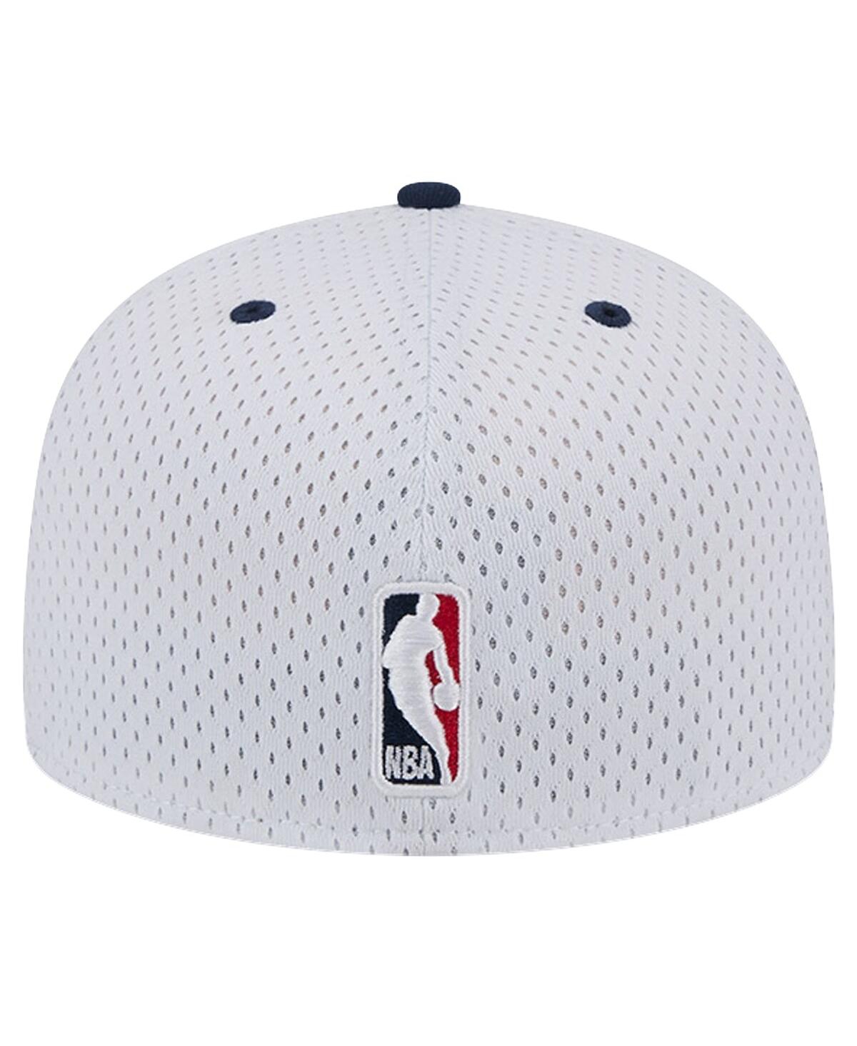 New Era Men'sNavy Washington Wizards Throwback 2Tone 59FIFTY Fitted Hat - White, Navy