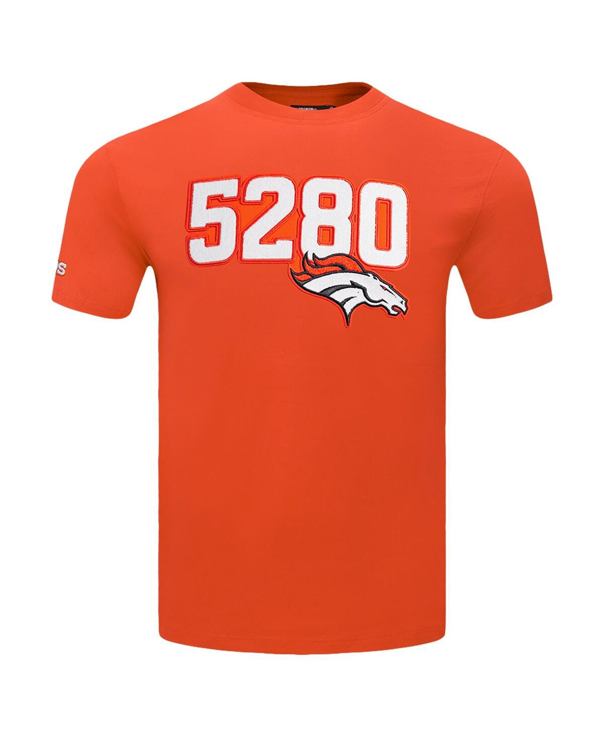 Pro Standard Men's Orange Denver Broncos Frozen Single Jersey T-shirt In Orange