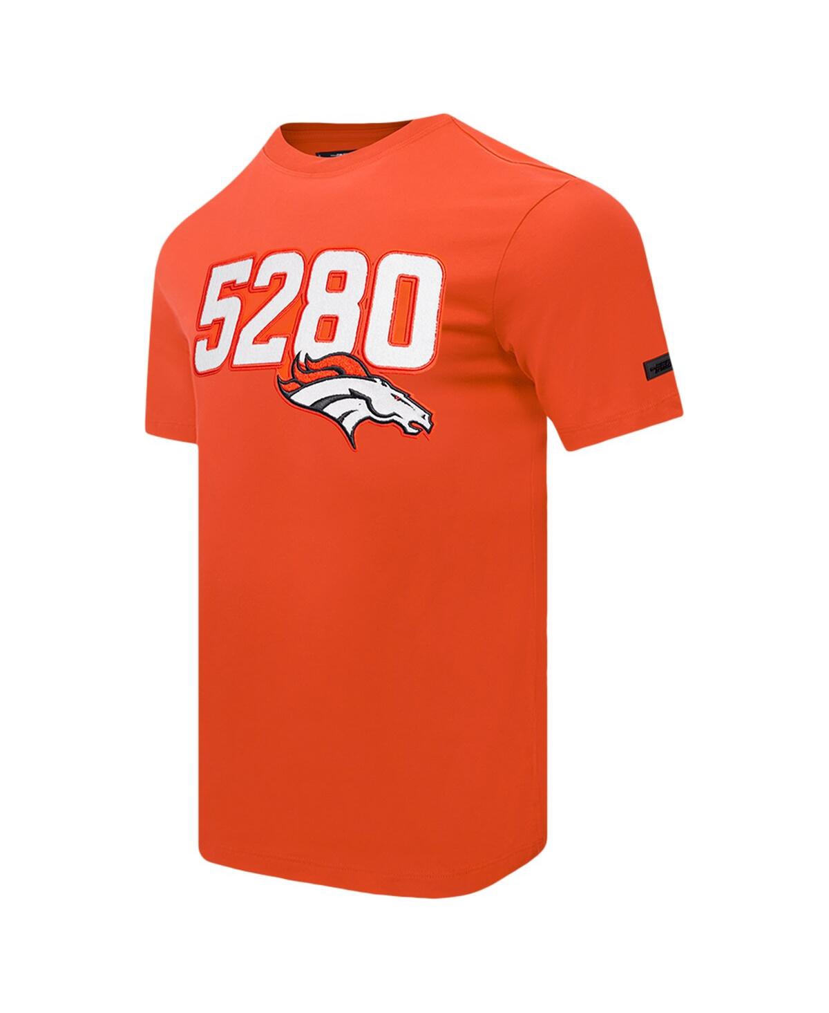 Pro Standard Men's Orange Denver Broncos Frozen Single Jersey T-shirt In Orange