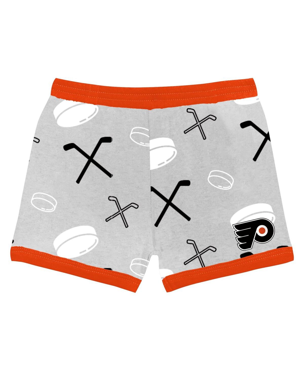 Outerstuff Toddler Philadelphia Flyers Disney Rookie Year T-shirt Shorts Set In Orange