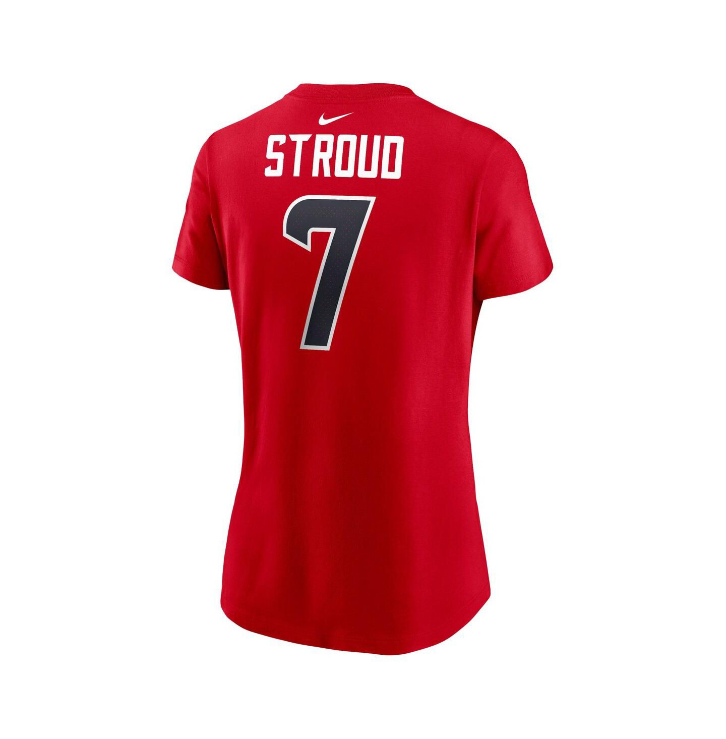 Женская футболка Nike C.J. Stroud Red Houston Texans Player Name & Number — фото 2