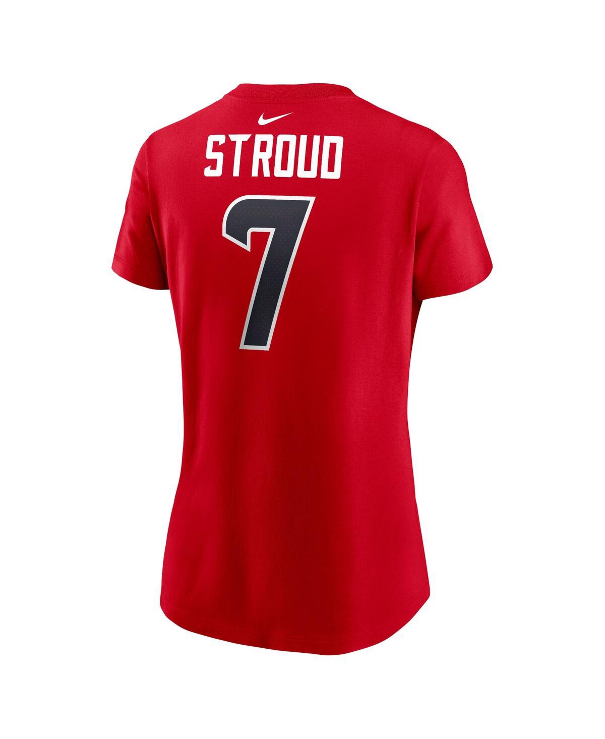 Nike Women's C.j. Stroud Red Houston Texans Player Name Number T-shirt In Red