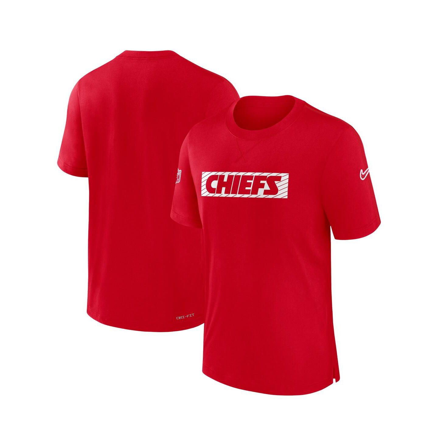 Мужская футболка Nike Red Kansas City Chiefs Sideline Player Performance — фото 1