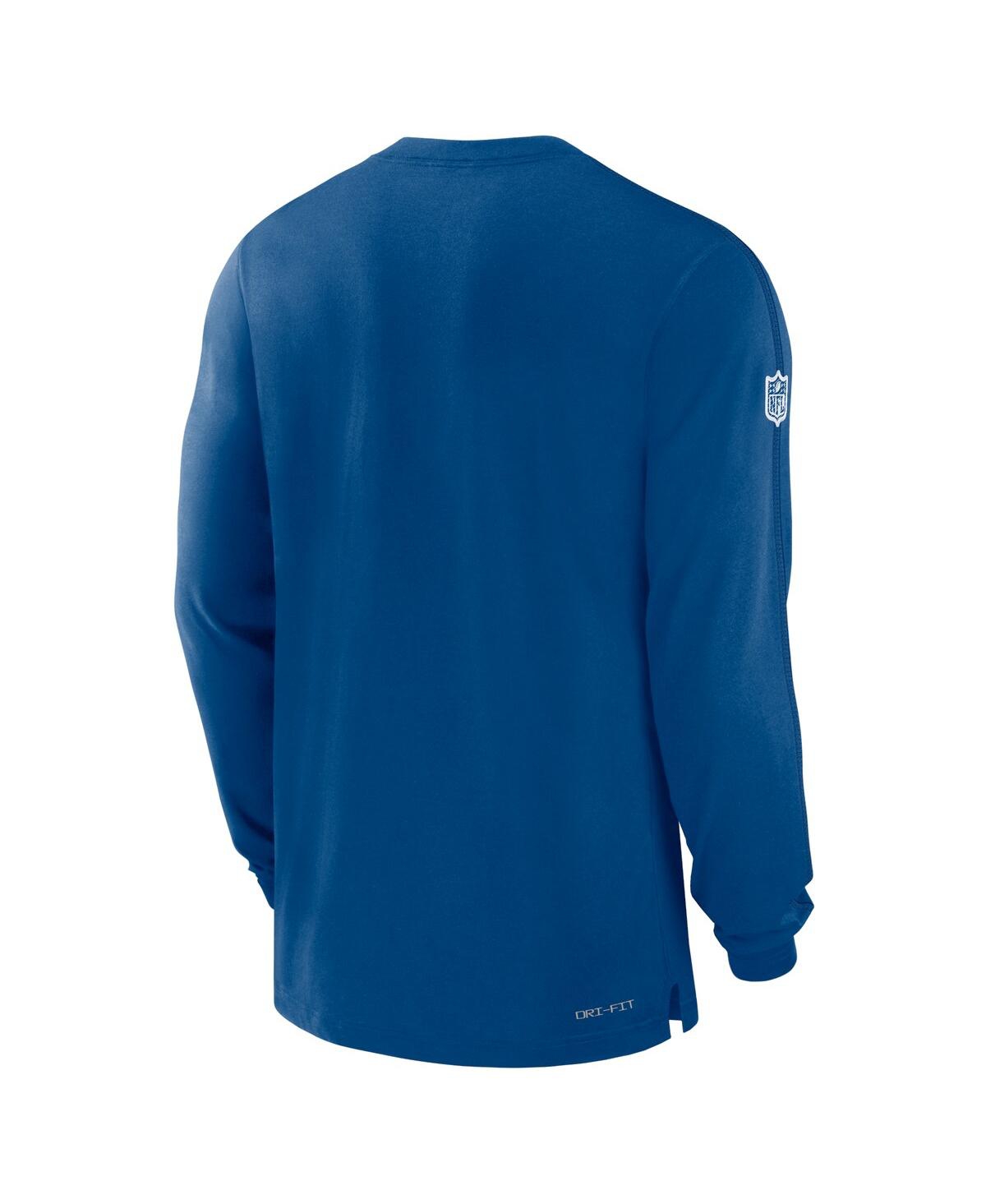 Nike Men's Royal Indianapolis Colts Sideline Player Performance Long Sleeve T-shirt In Royal