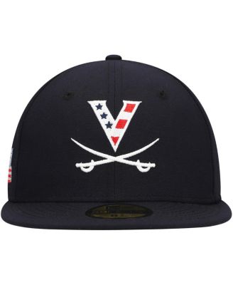 Men's Navy Virginia Cavaliers Red, White Hoo 59FIFTY Fitted Hat
