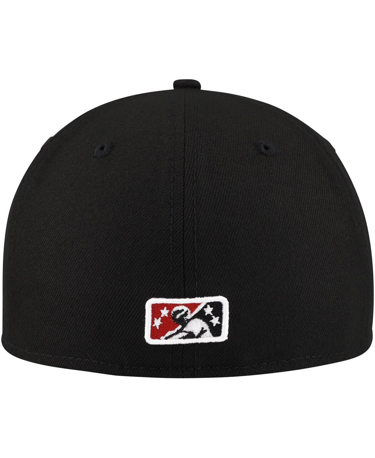 New Era Men'sQuad Cities River Bandits Authentic Collection 59FIFTY Hat - Black