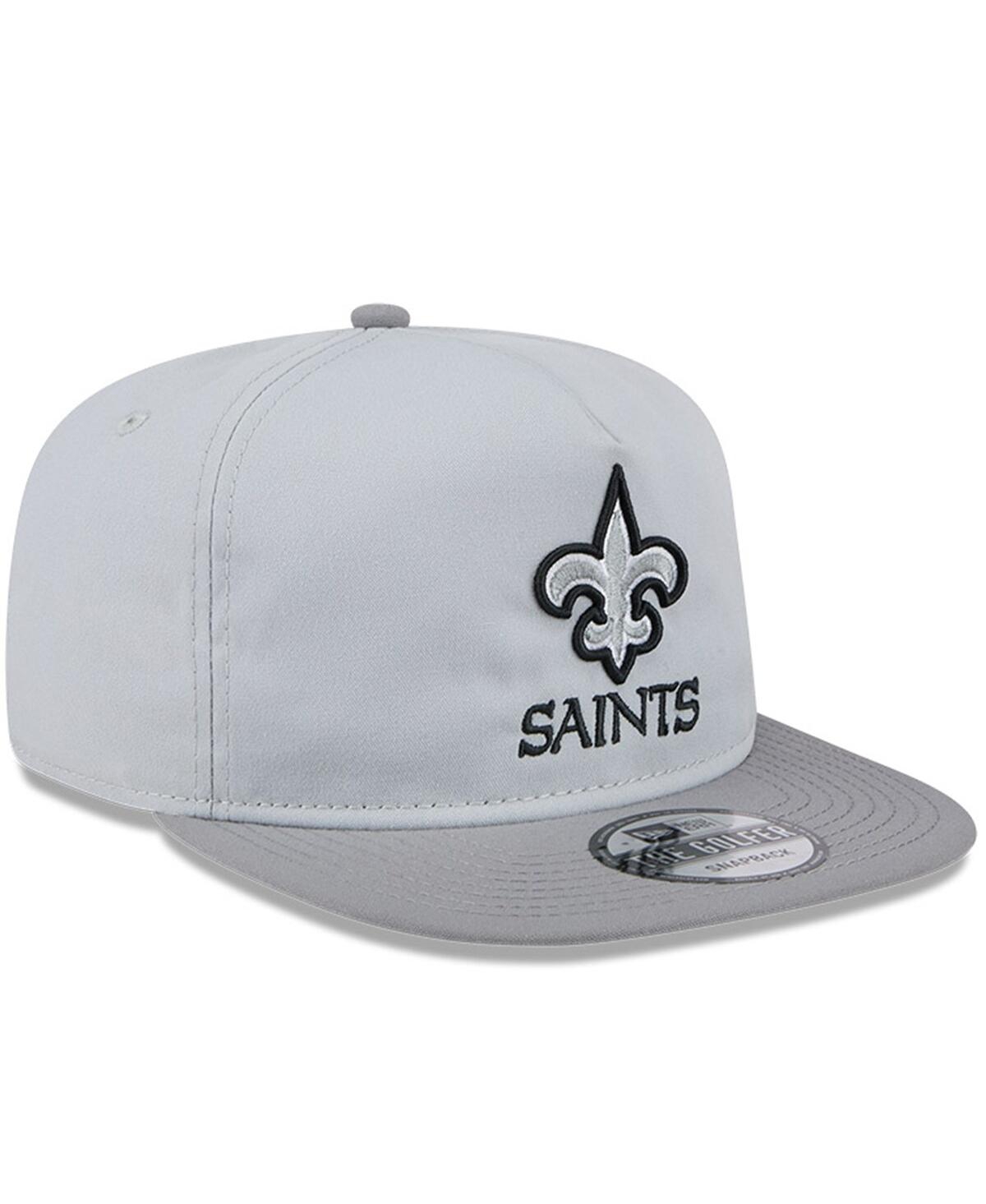 New Era Men's Gray New Orleans Saints 2024 Nfl Training Camp Golfer Snapback Hat In Gray