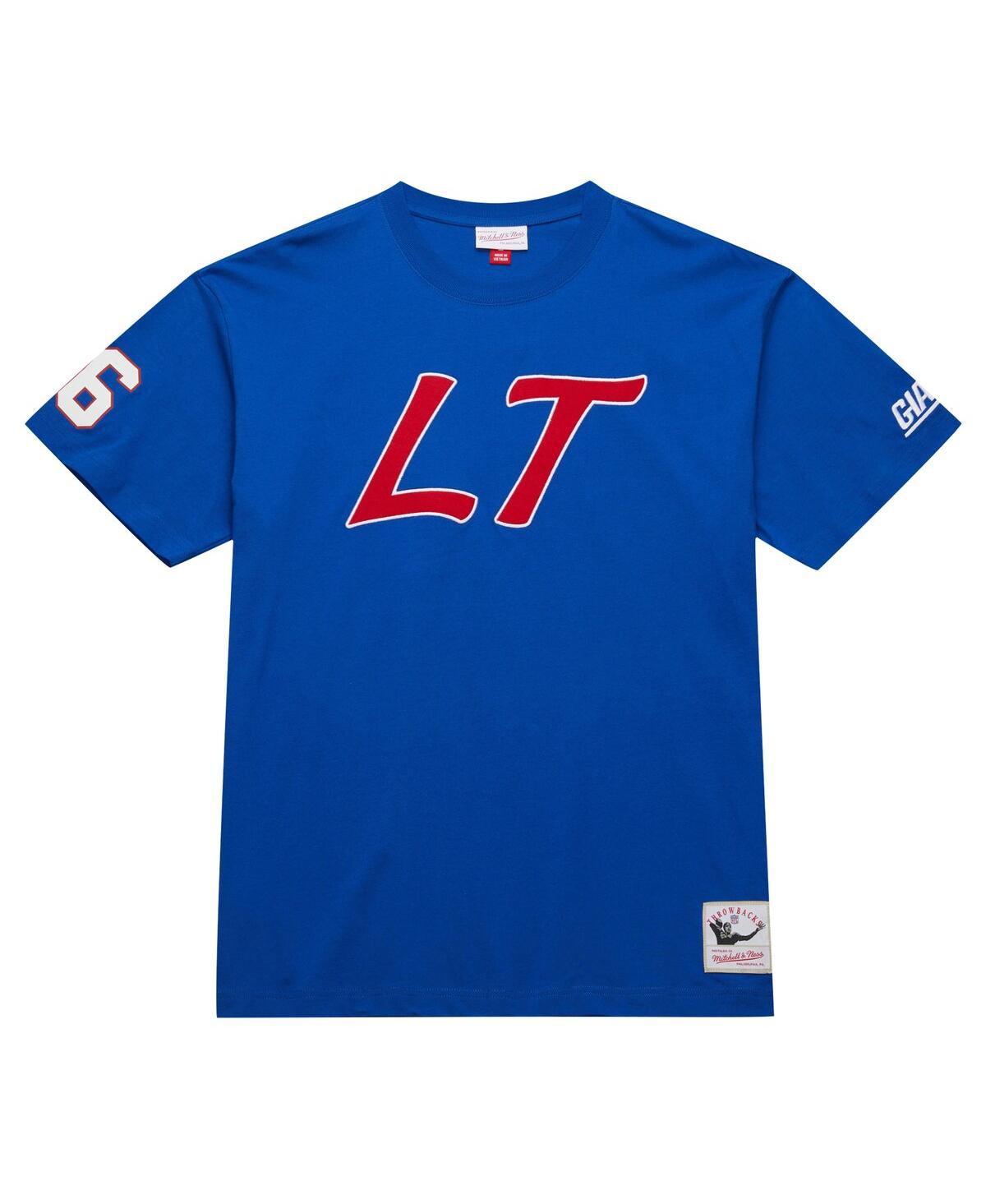 Mitchell & Ness Men's Lawrence Taylor Royal New York Giants Retired Player Nickname T-shirt In Royal