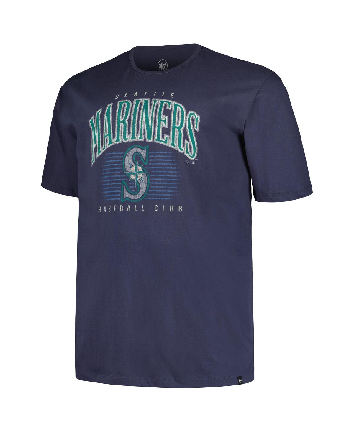 '47 Brand Men'sSeattle Mariners Big Tall Double Header T-Shirt - Navy